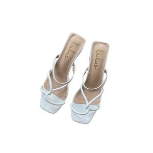 Lulu’s White High Heel Sandals